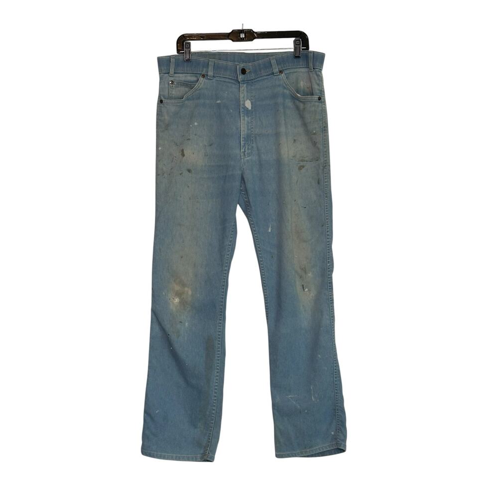 Levi’s with a Skosh vintage distressed painted used jeans size 33